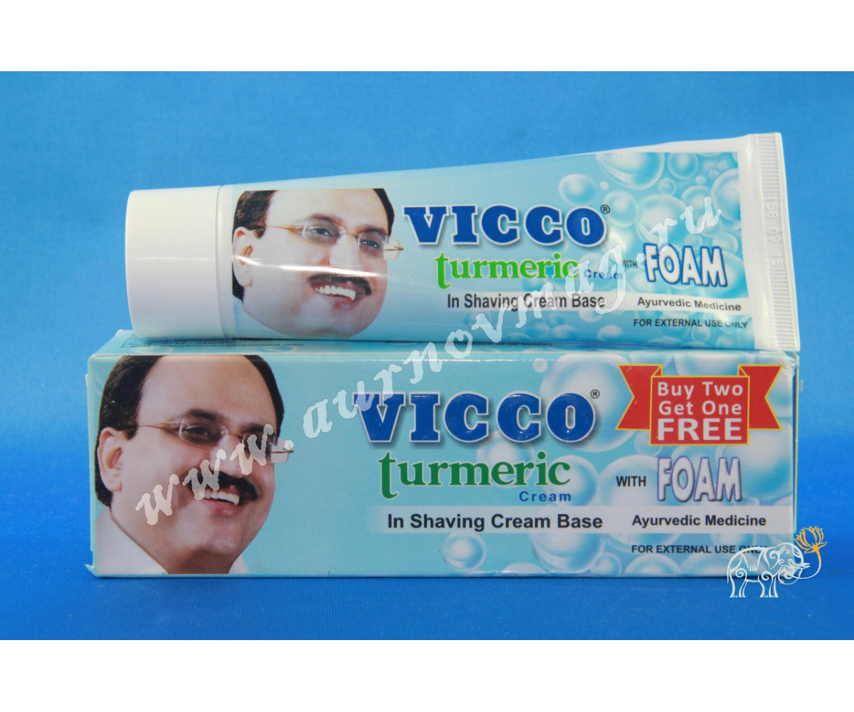 Крем для бритья Vicco Turmeric
